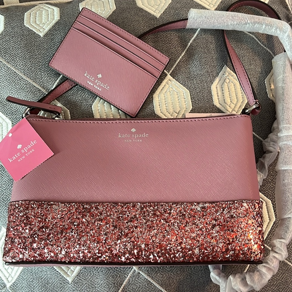 KATE SPADE Ramsy Saffiano Dusty Peon Crossbody - Picture 4 of 4